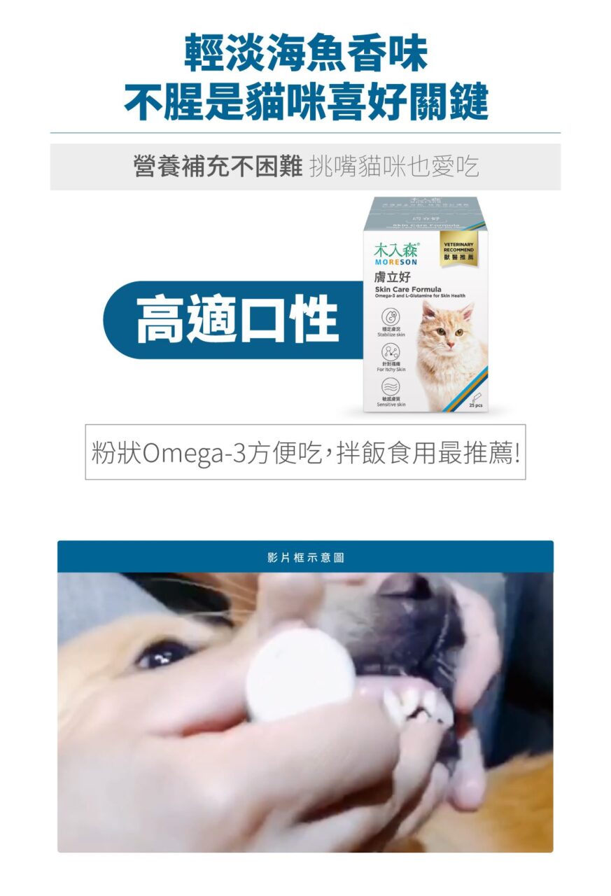 木入森 貓咪膚立好 50包 ｜貓咪皮膚保健