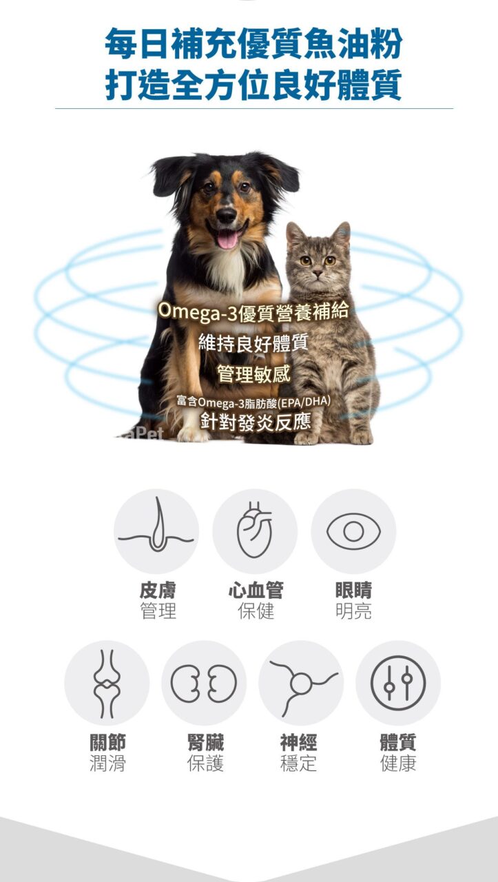 木入森寵物魚油粉 30包丨犬貓魚油