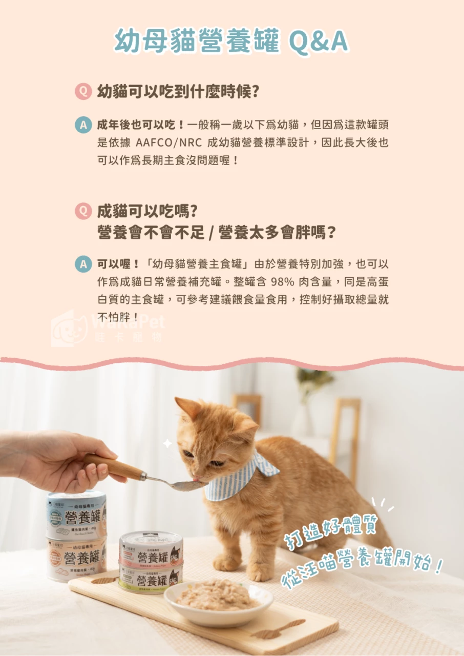 營養罐|幼母貓無膠營養主食罐(小罐24入) 10 營養罐|幼母貓無膠營養主食罐(小罐24入)