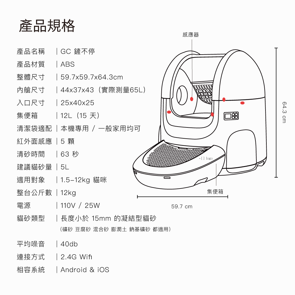 鏟不停 CatPalace 全自動貓砂盆